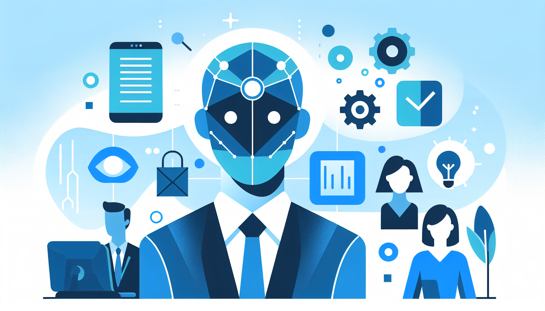 Ілюстрація до статті про використання AI українськими бізнесами