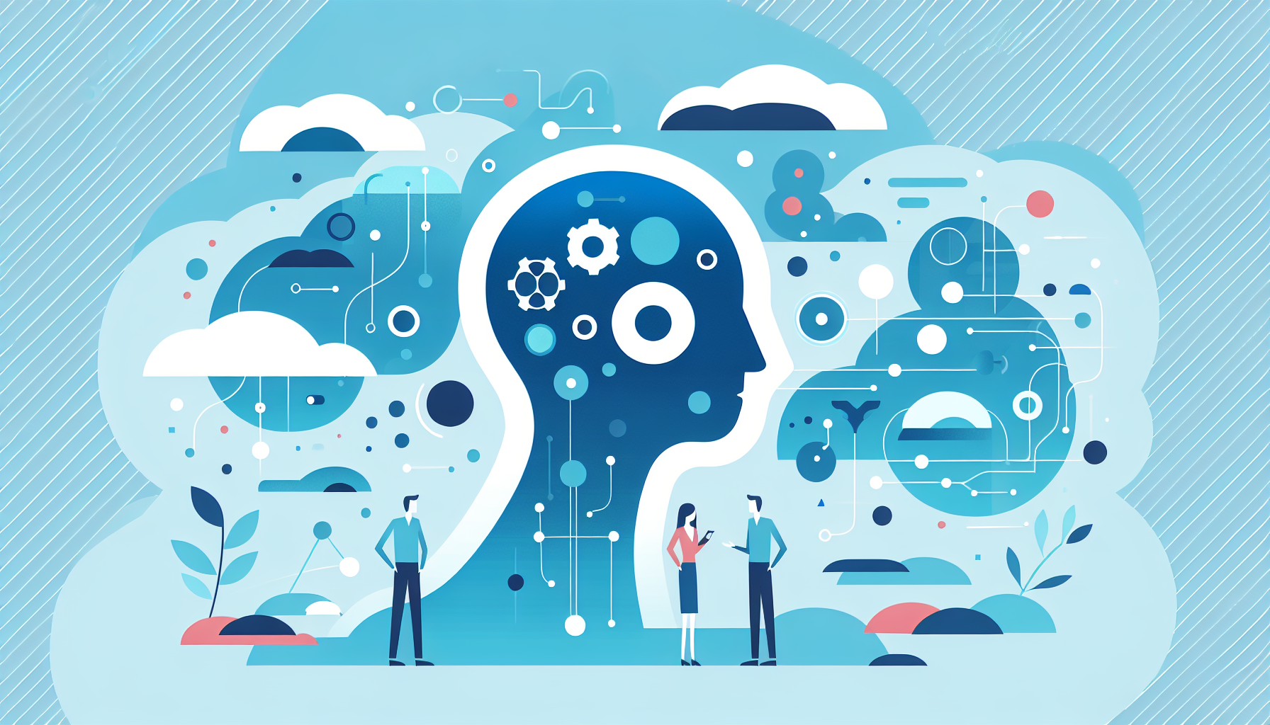 Illustration for article about AI trust