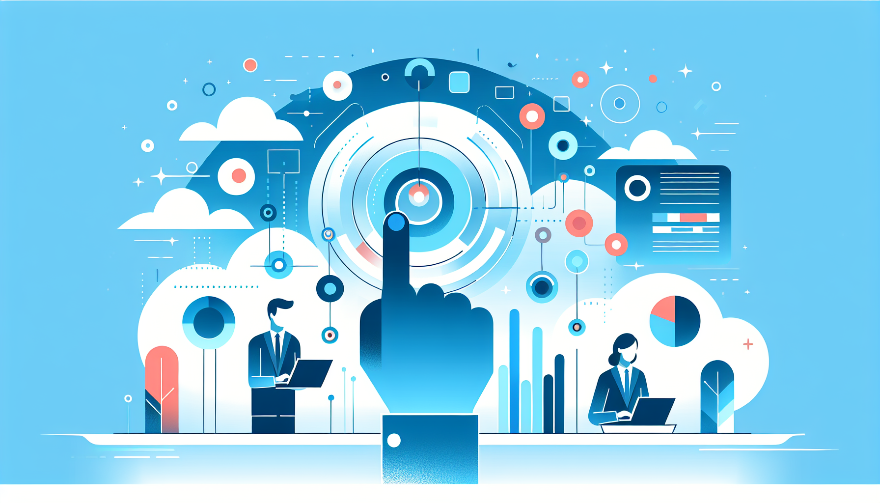 Illustration for article about tracking business mentions in AI